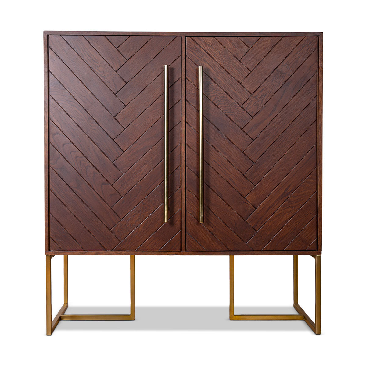 Walnut Gold Bar Cabinet -  - IAAH